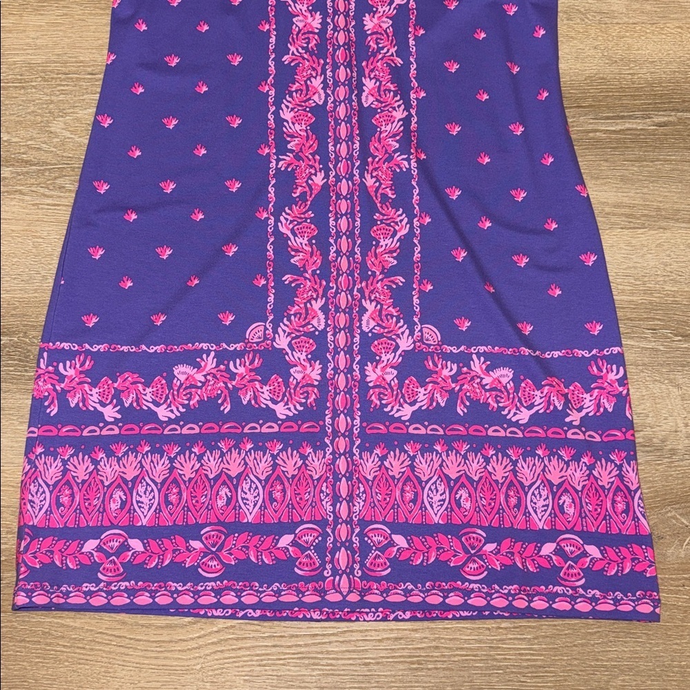 Lilly Pulitzer UPS 50+ Sophiletta dress mystical purple coral craze dress NWT L - Picture 5 of 9